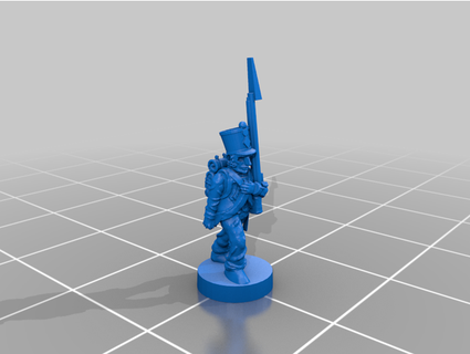 10mm napoleonic french infantry marching ejtomkinson 3d print model - Mito3D