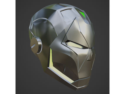 iron-doom v2 inspired helmet budwin 3d print model - Mito3D