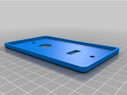 light switch cover plate jesse 3d print model - Mito3D