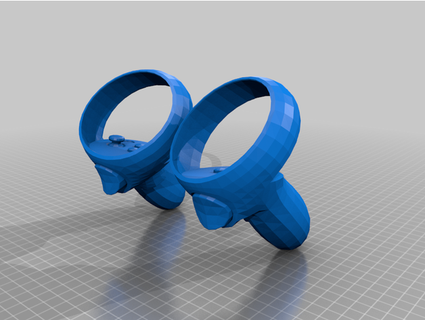 oculus quête 2 contrôleurs lr pistolets 3d print model - Mito3D