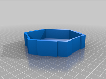 interlocking hexagon container irfansyahril 3d print model - Mito3D