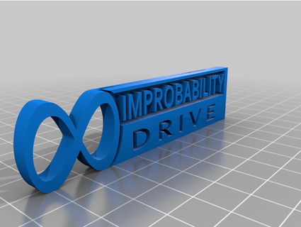 infinito improbabilità guidare plezzista 3d print model - Mito3D