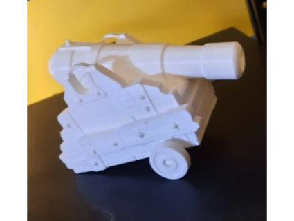 sea thieves cannon skaizz 3d print model - Mito3D