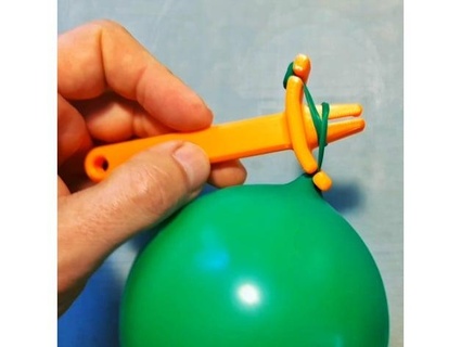 balloon knot tying tool luftballon knoten hilfe support free just-printed 3d 3d print model - Mito3D