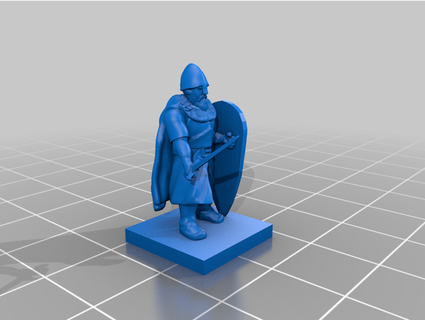 middle ages - generic feudal militia - 2 guy montag  3d print model - Mito3D