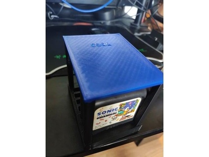 sega game gear cartridge holder top karios 3d print model - Mito3D