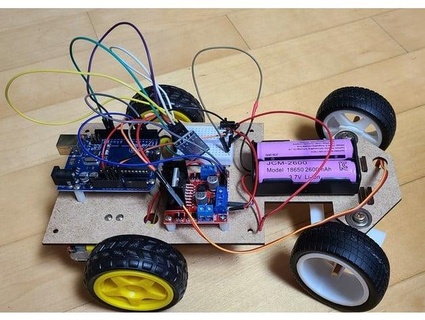 direccion rc coche vehiculo Bluetooth controlar arduino hwany96 3d print model - Mito3D