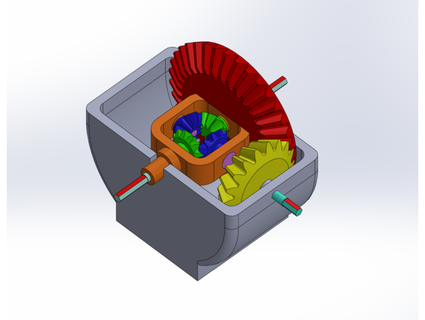 differential gear set pagano 3d print model - Mito3D