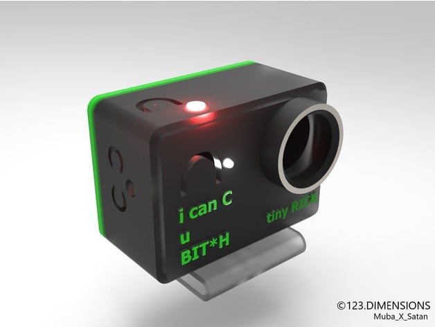 eken h9r Camera montare vivere Satana 3D print model - Mito3D