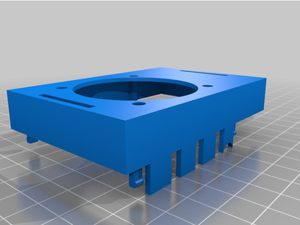 prateleira montado framboesa pi 4 caso bainha nascido cidade 3d print model - Mito3D