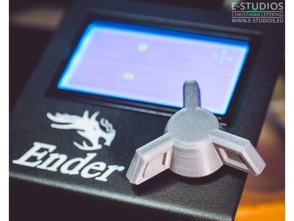 ender series + cr-10 - winged rotary knob chrizz 3d print model - Mito3D