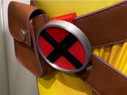 cosplay Hommes ceinture gris rouge noir zone kitesurf 3d print model - Mito3D