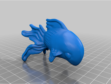 caminhando peixinho dourado electro squid42 3d print model - Mito3D