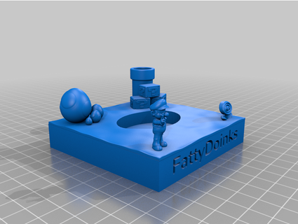 yoshi dab rig holder itakebitcoin 3d print model - Mito3D