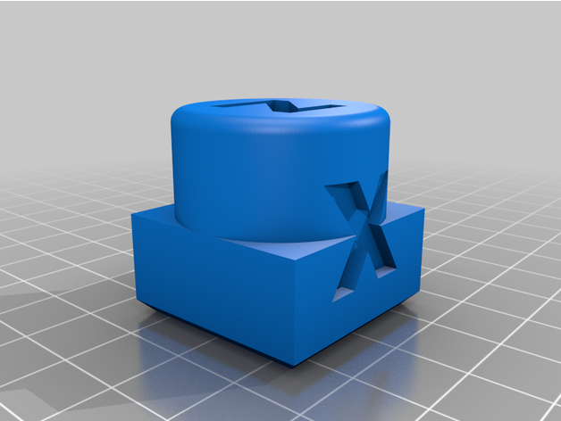 Leere xyz Kalibrierung Würfel Astrogadget 3D print model - Mito3D
