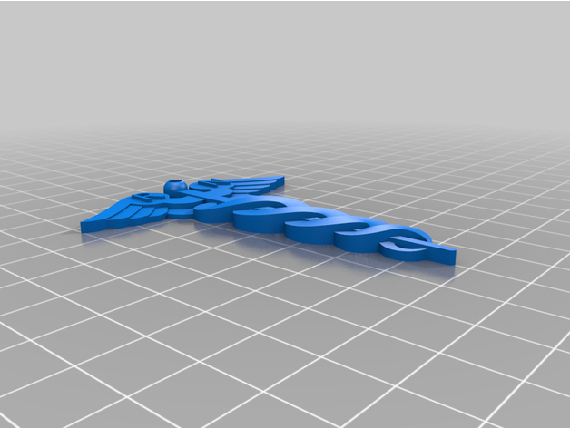 Caduceus Ornament joymelioradesign 3D print model - Mito3D