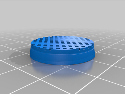 industriale base vombato miniature 3d print model - Mito3D