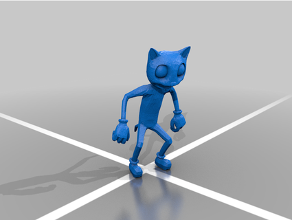 desenho animado gato fdolera 3d print model - Mito3D