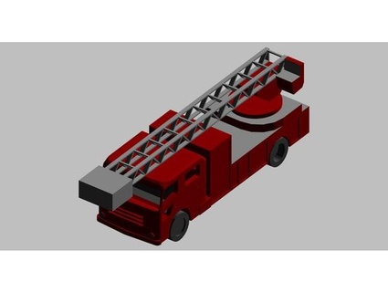 ladder car 1 100 raccoo 3d print model - Mito3D