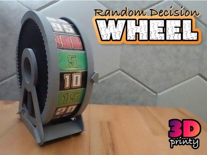 random decision wheel customizable 3d-printy 3d print model - Mito3D