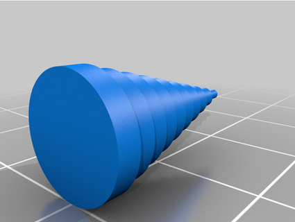 cylindrique tour refroidissement testeur cueillette 3d print model - Mito3D