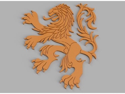 naranja león empleado 3d print model - Mito3D