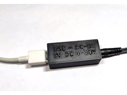 universal carregador dc 6 30 volts 55 21 mm USB qc3 daemon x 3d print model - Mito3D
