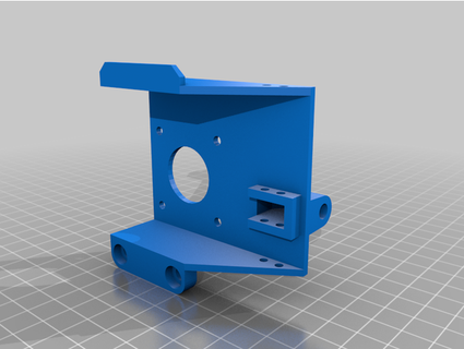 adventurer 3 voxel metal filament extruder gear mount drury 3d print model - Mito3D