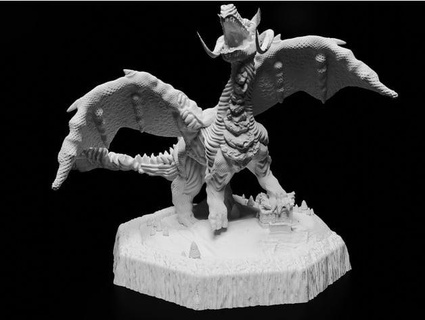 nightmare dragon juusozart 3d print model - Mito3D