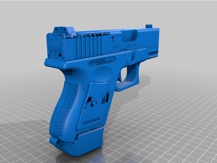 glock 26 gen 3 personalizzato parti medusa armeria 3d print model - Mito3D