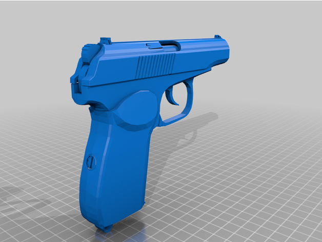 Makarov 9x18 Arbeiten Teile Stütze Gewehr Meduse Waffenkammer 3D print model - Mito3D