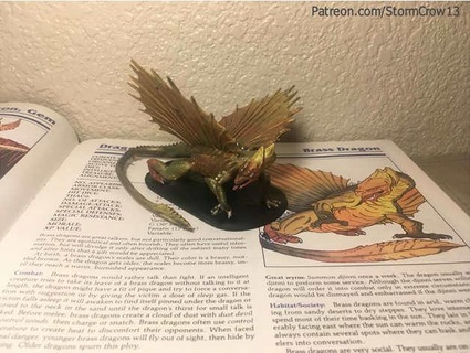 2nd ed ad&d brass dragon stormcrow13 3d print model - Mito3D