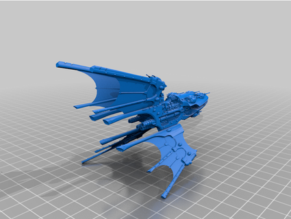 voidstalker battleship skaltar 3d print model - Mito3D