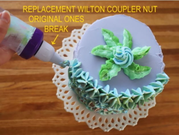 Wilton pastel Formación hielo herramienta acoplador nueces esechico 3D print model - Mito3D