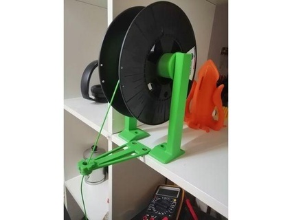 filament spool holder + guide 3d-druckbude 3d print model - Mito3D