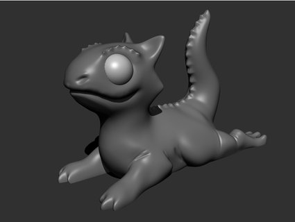 Lil Drago body 3d 3d print model - Mito3D