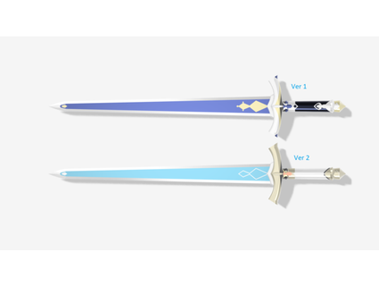 plata espada genshin impacto solomonlq 3d print model - Mito3D