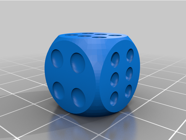 d6 Vorteil Behinderung erfinden 3D print model - Mito3D