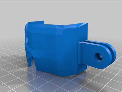 dji kıvılcım gopro destek doktor mavi 3d print model - Mito3D