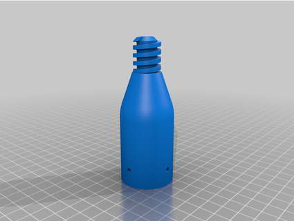 threaded pole adapter - 285mm damiangeorgiou 3d print model - Mito3D
