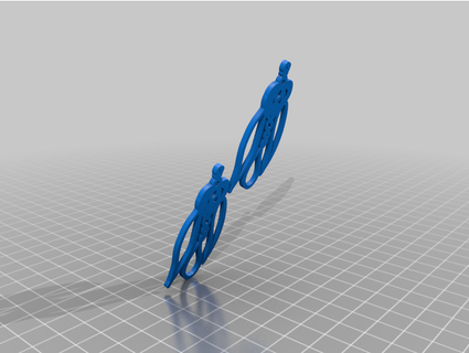 feather drop earrings thejewelleryjoint 3d print model - Mito3D