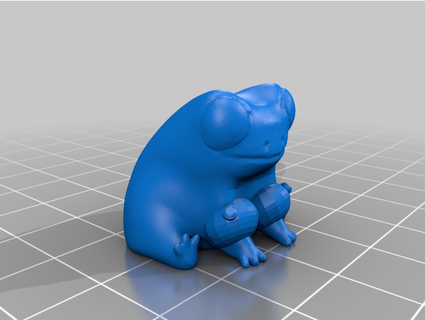 fred frog he's got arm floaties mmakes  3d print model - Mito3D