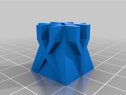test cube 20x20 myzecri 3d print model - Mito3D