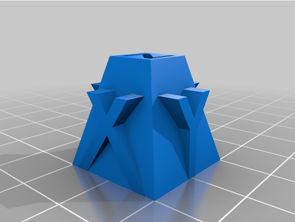 cube x z 20mm calibration myzecri 3d print model - Mito3D