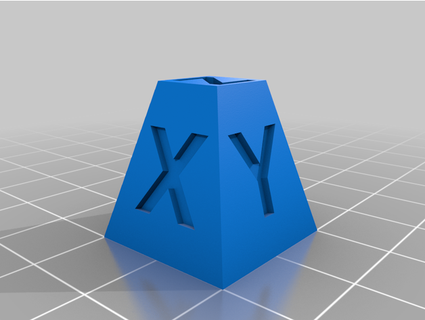 cube étalonnage cubique myzécri 3d print model - Mito3D