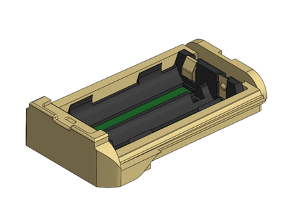 quansheng tg uv2 18650 batterie base insensé 3d print model - Mito3D