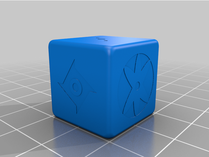 sharingan playing dice klempavi360 3d print model - Mito3D