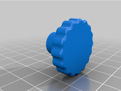 small profile lead screw knob wengmister 3d print model - Mito3D