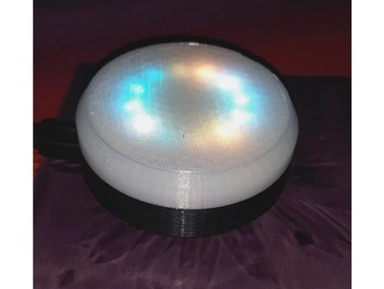 wled alimentato disco accento luce mrsspiffy 3d print model - Mito3D