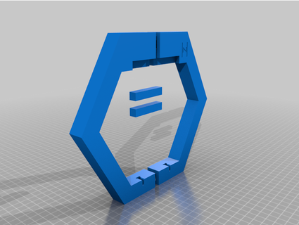 modular hexagonal estante arándano puñetazo 3d print model - Mito3D